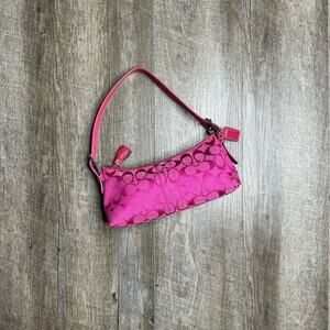 Coach Y2k Pink Baguette Shoulder Bag